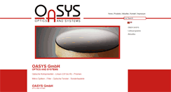 Desktop Screenshot of oasys-optics.com